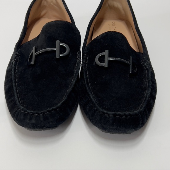 COLE HAAN w Sz 8.5 Black Velvet Driver Slip On shoe. Bit embellishment - Picture 6 of 11